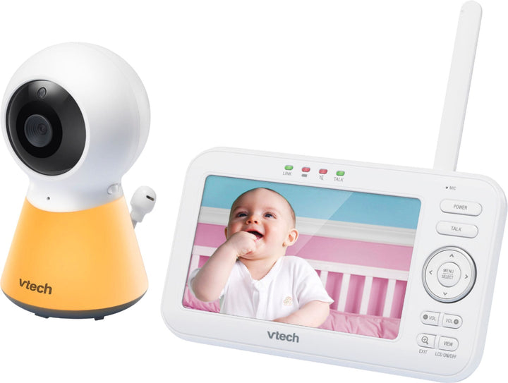 VTech - 5" Video Baby Monitor w/Adaptive Night Light - White_4