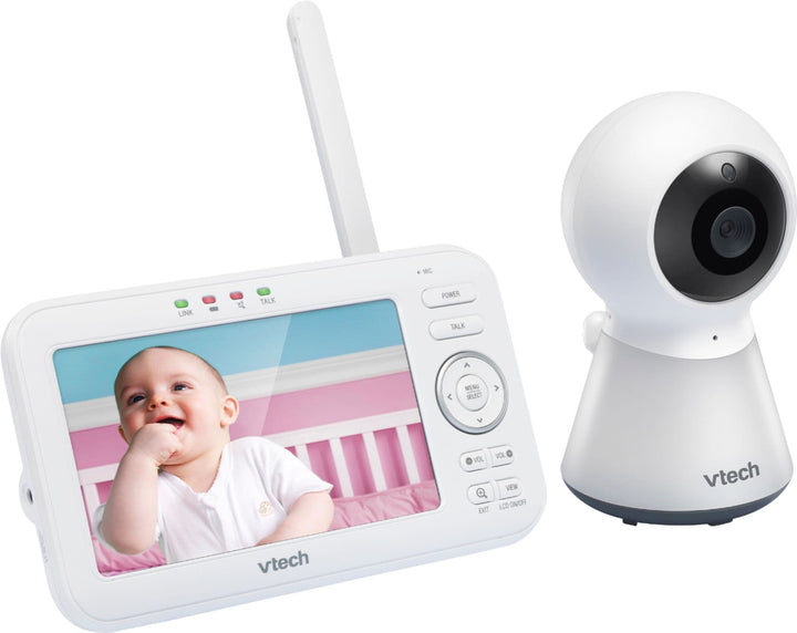 VTech - 5" Video Baby Monitor w/Adaptive Night Light - White_2