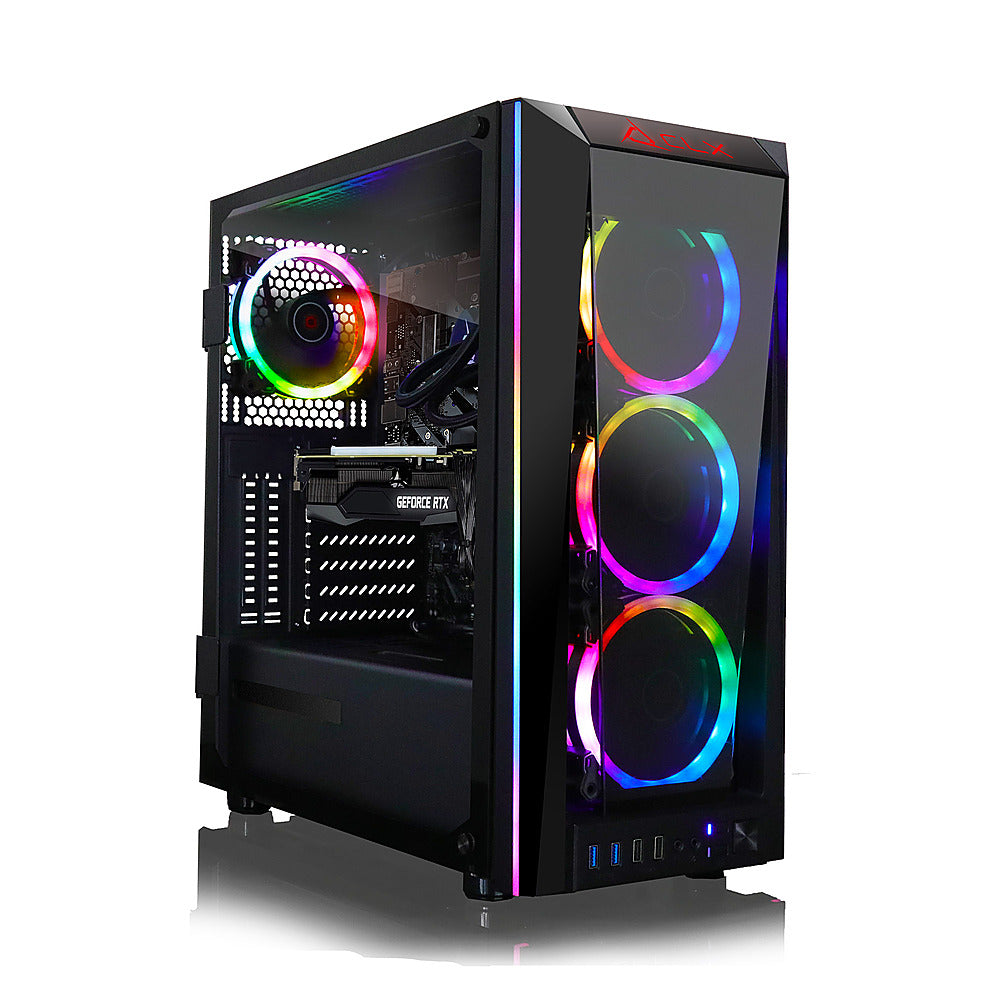 CLX - SET Gaming Desktop - Intel Core i9 9900KF - 32GB DDR4 3000GHz Memory - NVIDIA GeForce RTX 3060 Ti - 960GB SSD + 4TB HDD - Black_0