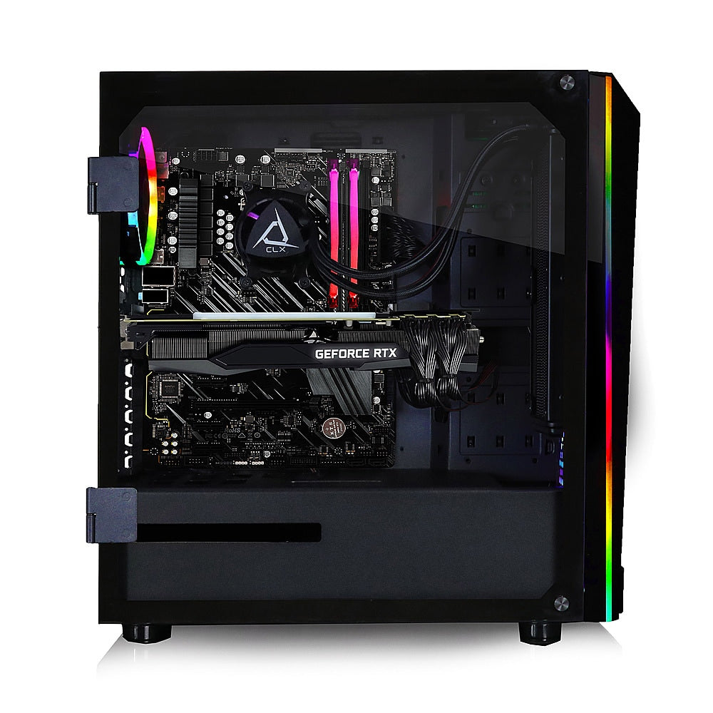 CLX - SET Gaming Desktop - Intel Core i9 9900KF - 32GB DDR4 3000GHz Memory - NVIDIA GeForce RTX 3060 Ti - 960GB SSD + 4TB HDD - Black_1