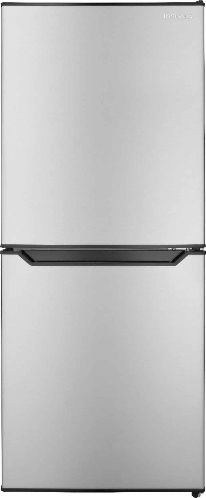 Insignia™ - 4.9 Cu. Ft. Mini Fridge with Bottom Freezer - Stainless steel_0