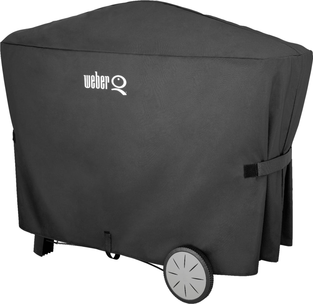 Weber - Rolling Cart Grill Cover for Q 2000/3000 grills - Black_1