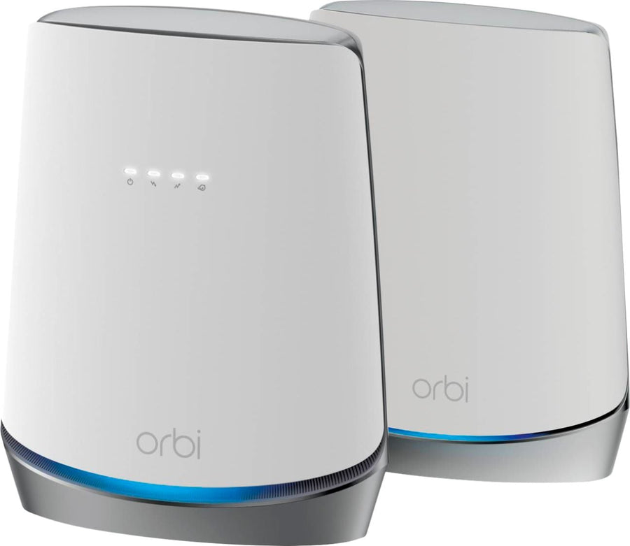 NETGEAR - Orbi Tri-Band AX4200 Mesh WiFi System with 32x8 DOCSIS 3.1 Cable Modem (2-Pack) - White_0