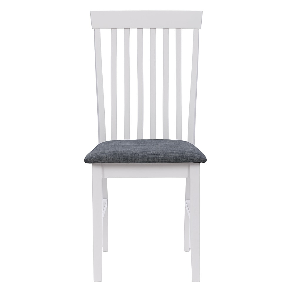 CorLiving - Michigan Two Toned White and Gray Dining Chair, Set of 2 - White/Gray_2