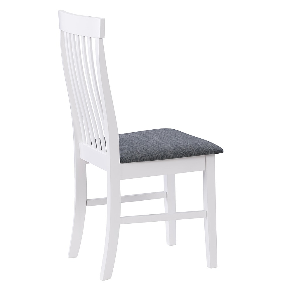 CorLiving - Michigan Two Toned White and Gray Dining Chair, Set of 2 - White/Gray_10