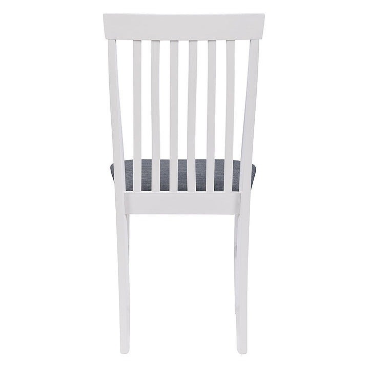 CorLiving - Michigan Two Toned White and Gray Dining Chair, Set of 2 - White/Gray_11