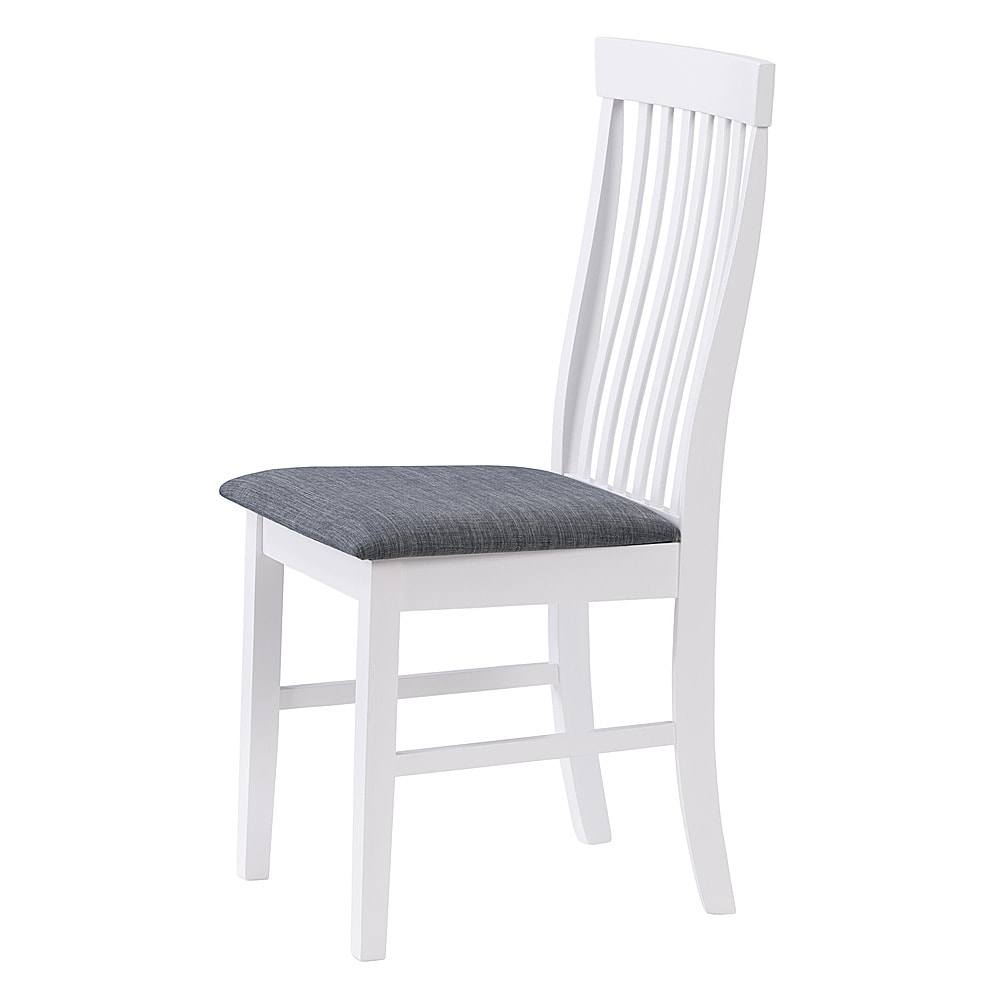 CorLiving - Michigan Two Toned White and Gray Dining Chair, Set of 2 - White/Gray_9