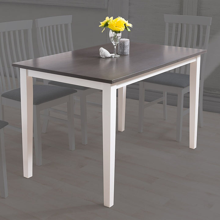 CorLiving - Michigan Two Tone White and Gray Dining Table - White/Gray_0