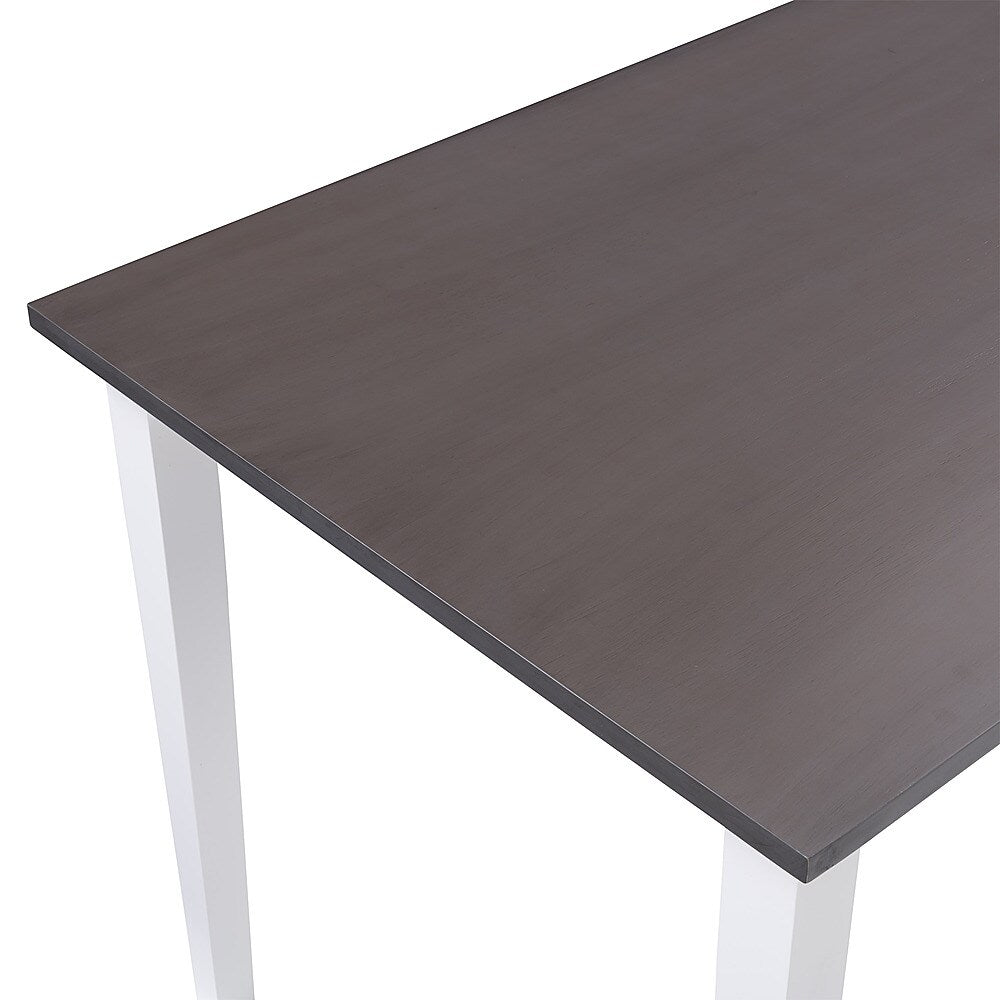 CorLiving - Michigan Two Tone White and Gray Dining Table - White/Gray_3