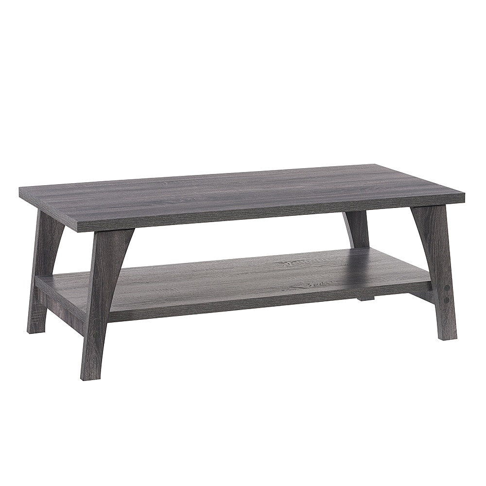 CorLiving - Hollywood Dark Gray Coffee Table with Shelf - Dark Grey_6