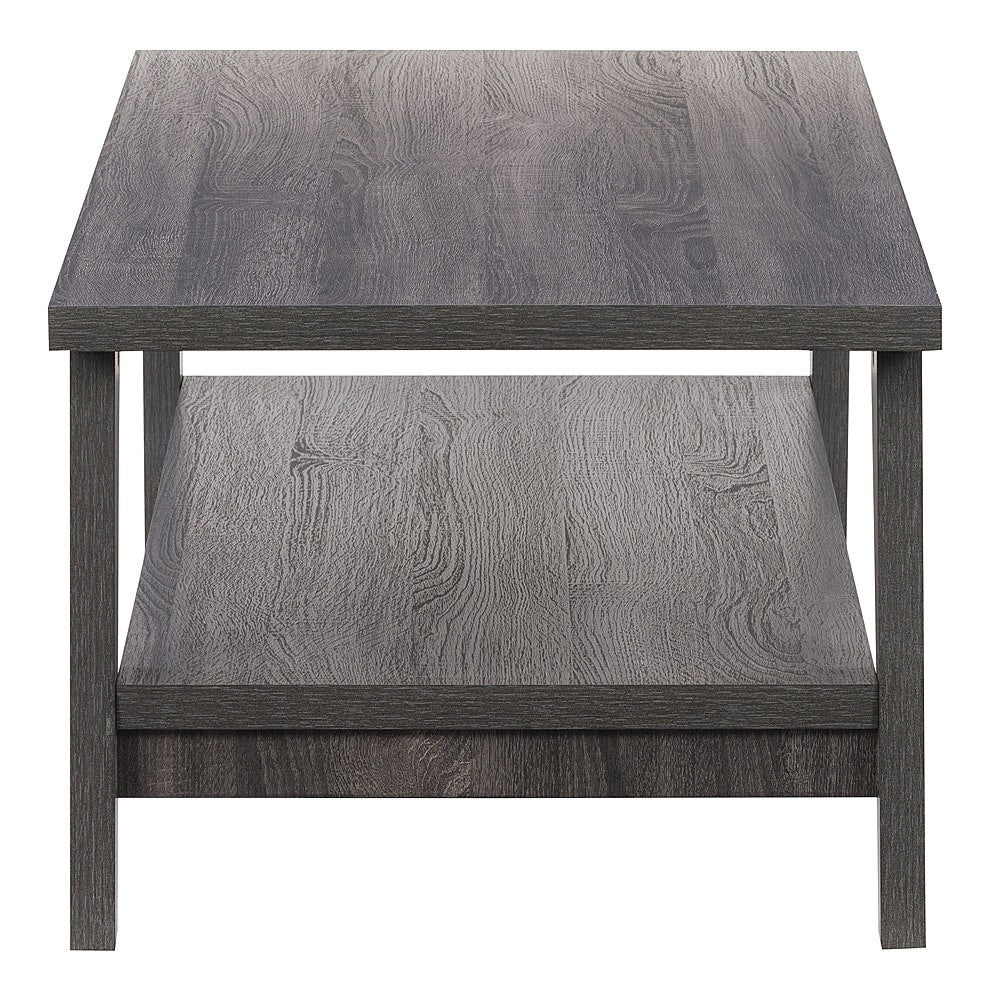 CorLiving - Hollywood Dark Gray Coffee Table with Shelf - Dark Grey_7