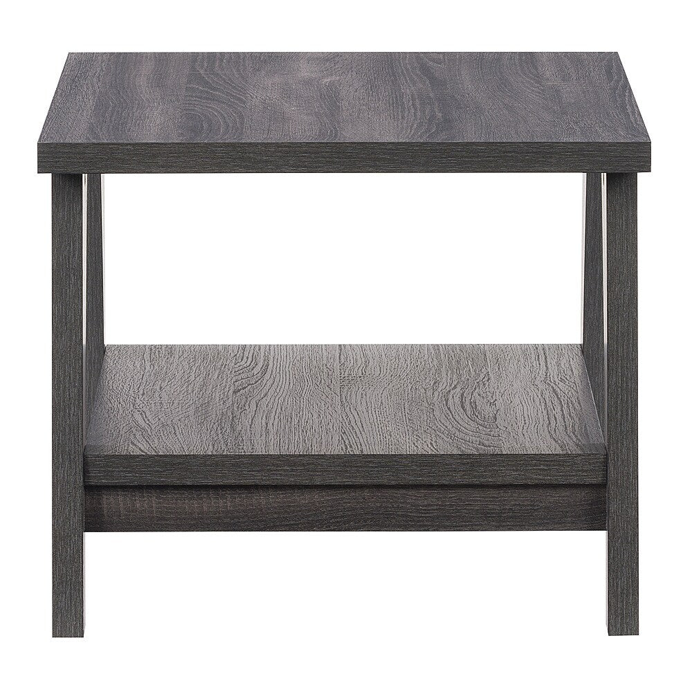 CorLiving - Hollywood Side Table with Lower Shelf - Dark Gray_6