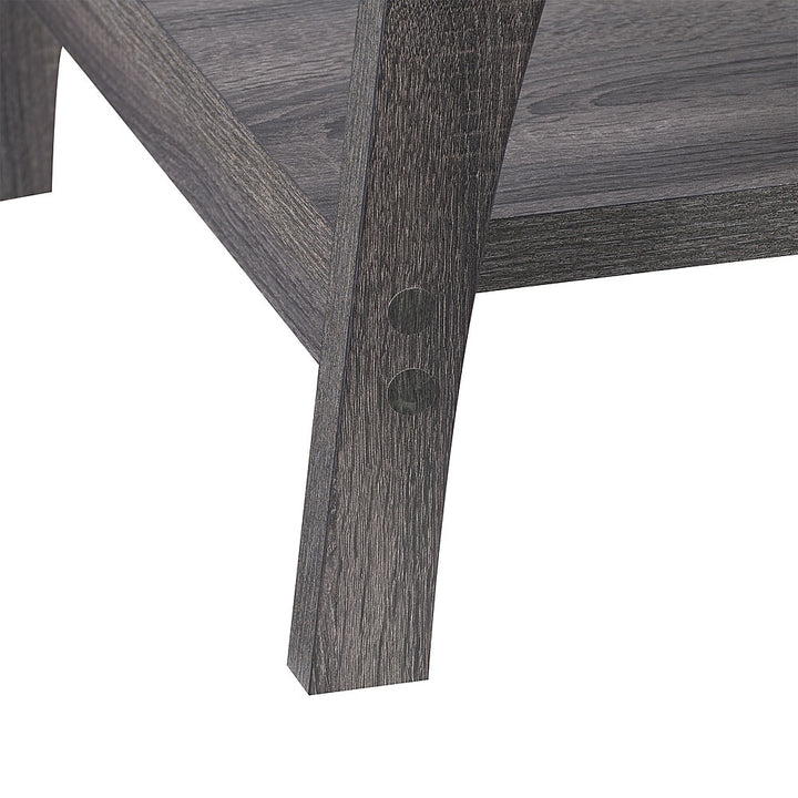 CorLiving - Hollywood Side Table with Lower Shelf - Dark Gray_4