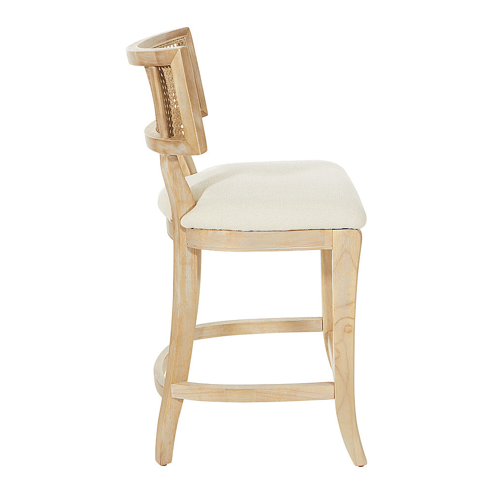 OSP Home Furnishings - Alaina 26" Counter Stool in Fabric with Coastal Wash - Linen_2
