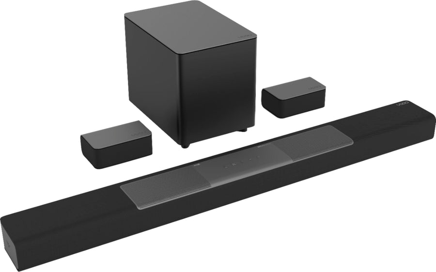 VIZIO - 5.1.2-Channel M-Series Premium Sound Bar with Wireless Subwoofer, Dolby Atmos and DTS:X - Dark Charcoal_0