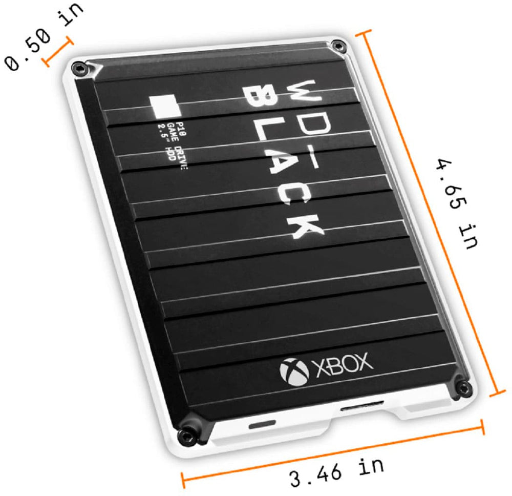 WD - WD_BLACK P10 Game Drive For Xbox 2TB External USB 3.2 Gen 1 Portable Hard Drive - Black With White Trim_1