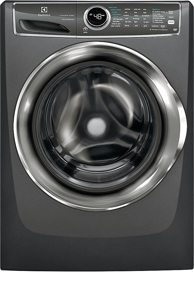 Electrolux - 4.4 Cu. Ft. Stackable Front Load Washer with Steam and SmartBoost® Technology - Titanium_0