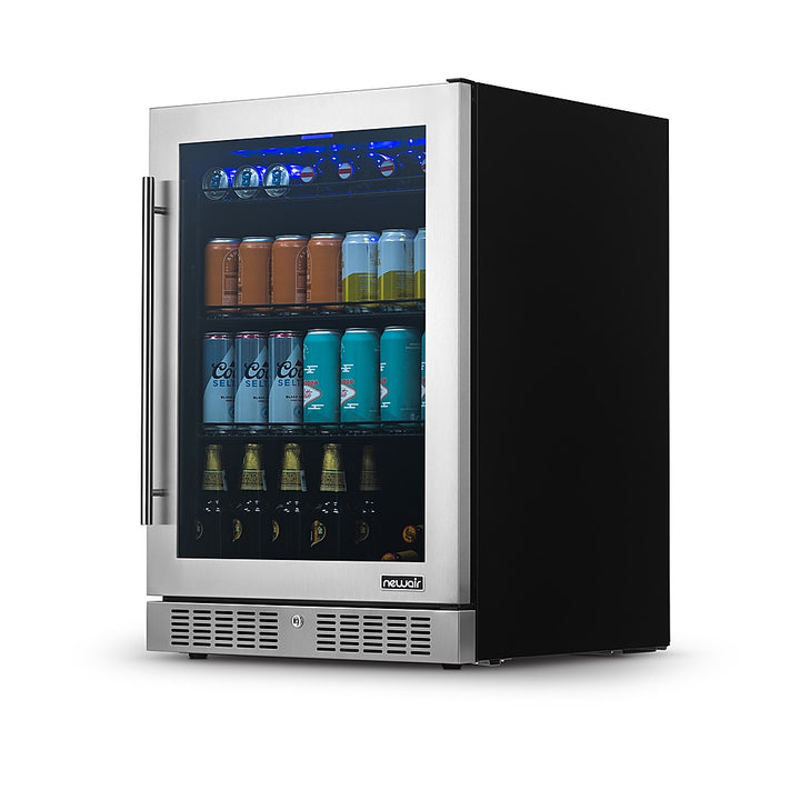 NewAir - 5.72 Cu. Ft. Built-in Mini Fridge with Color Changing LED Lights - Stainless steel_11