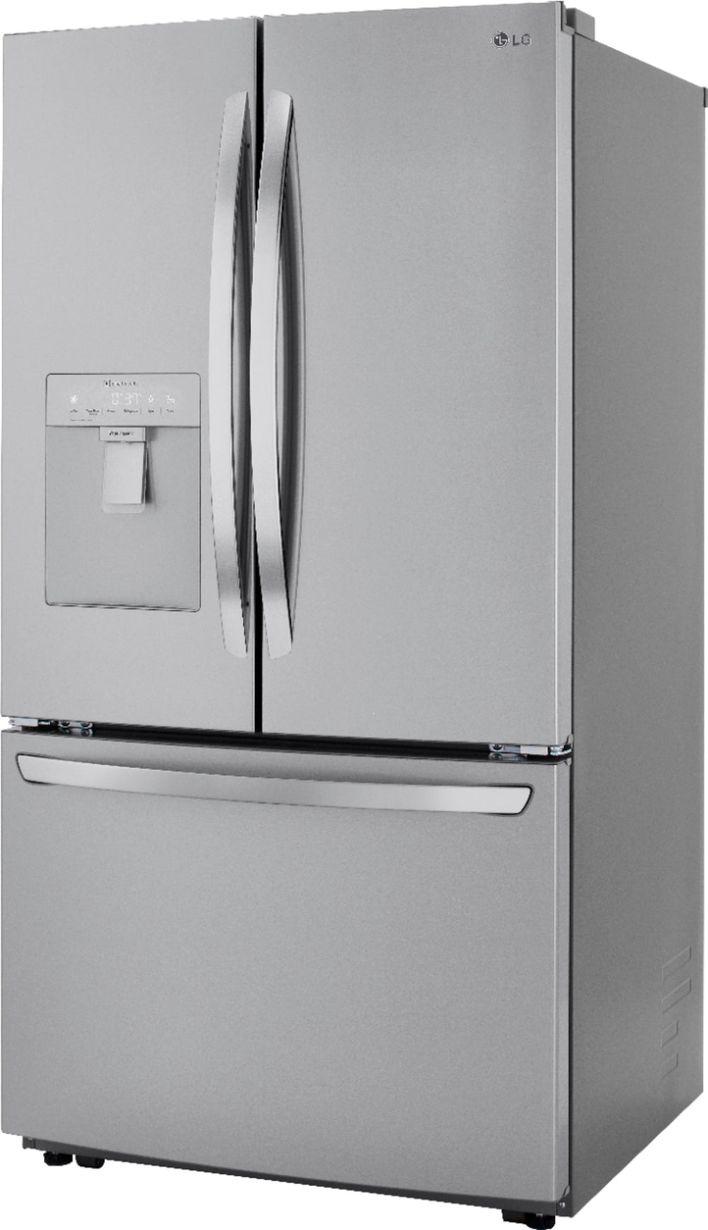 LG - 29 Cu. Ft. French Door Smart Refrigerator with Ice Maker and External Water Dispenser - Stainless steel_1