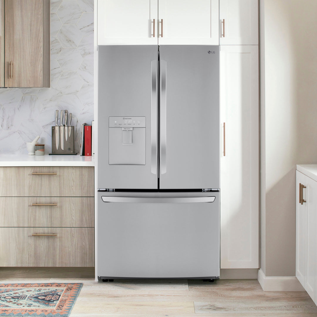 LG - 29 Cu. Ft. French Door Smart Refrigerator with Ice Maker and External Water Dispenser - Stainless steel_5