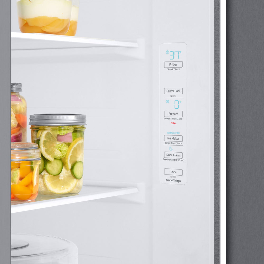 Samsung - 23 cu. ft. Counter Depth Side-by-Side Refrigerator with WiFi and All-Around Cooling - Stainless steel_1