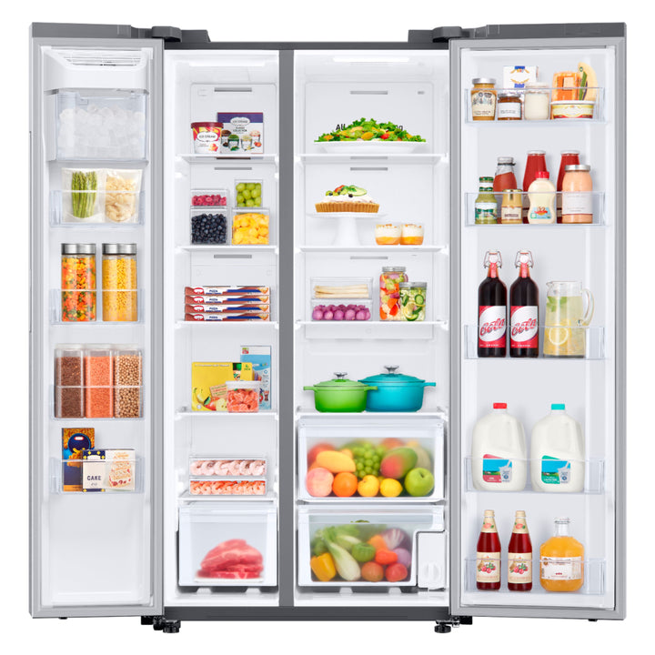 Samsung - 28 cu. ft. Side-by-Side Refrigerator with WiFi and Large Capacity - Stainless steel_8