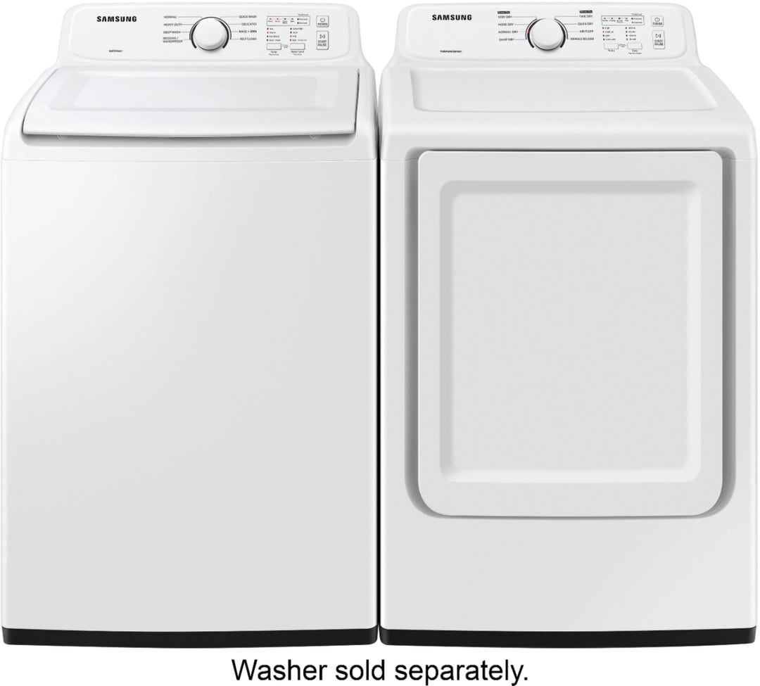 Samsung - 7.2 Cu. Ft. Electric Dryer with Sensor Dry and 8 Drying Cycles - White_4