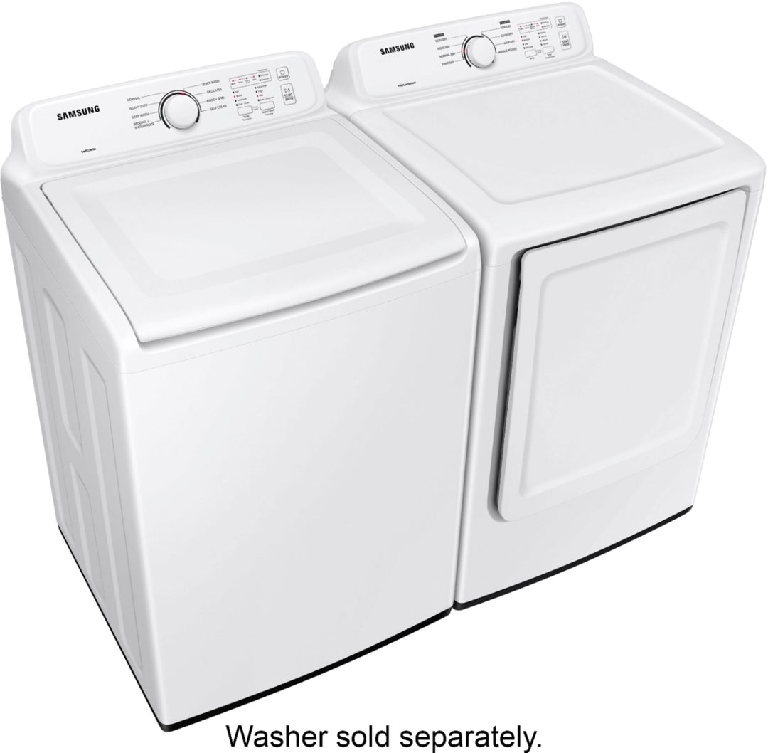Samsung - 7.2 Cu. Ft. Electric Dryer with Sensor Dry and 8 Drying Cycles - White_5