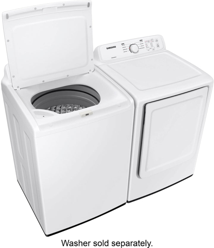 Samsung - 7.2 Cu. Ft. Electric Dryer with Sensor Dry and 8 Drying Cycles - White_2