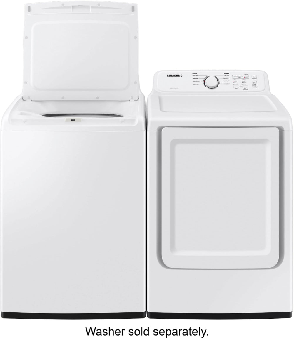 Samsung - 7.2 Cu. Ft. Electric Dryer with Sensor Dry and 8 Drying Cycles - White_1