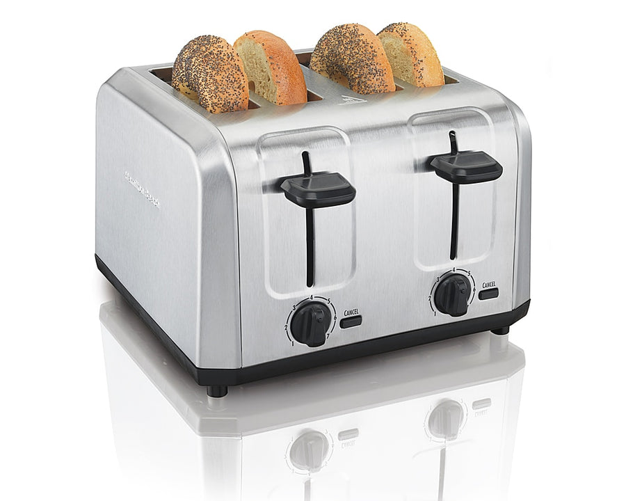 Hamilton Beach - 4-Slice Stainless Steel Extra Wide-Slot Toaster - STAINLESS STEEL_0