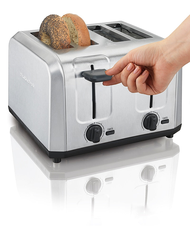 Hamilton Beach - 4-Slice Stainless Steel Extra Wide-Slot Toaster - STAINLESS STEEL_1
