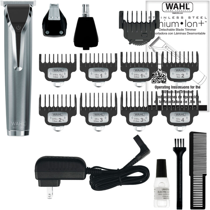 Wahl - Stainless Steel LI Trimmer - 09898 - Silver - Stainless Steel_1