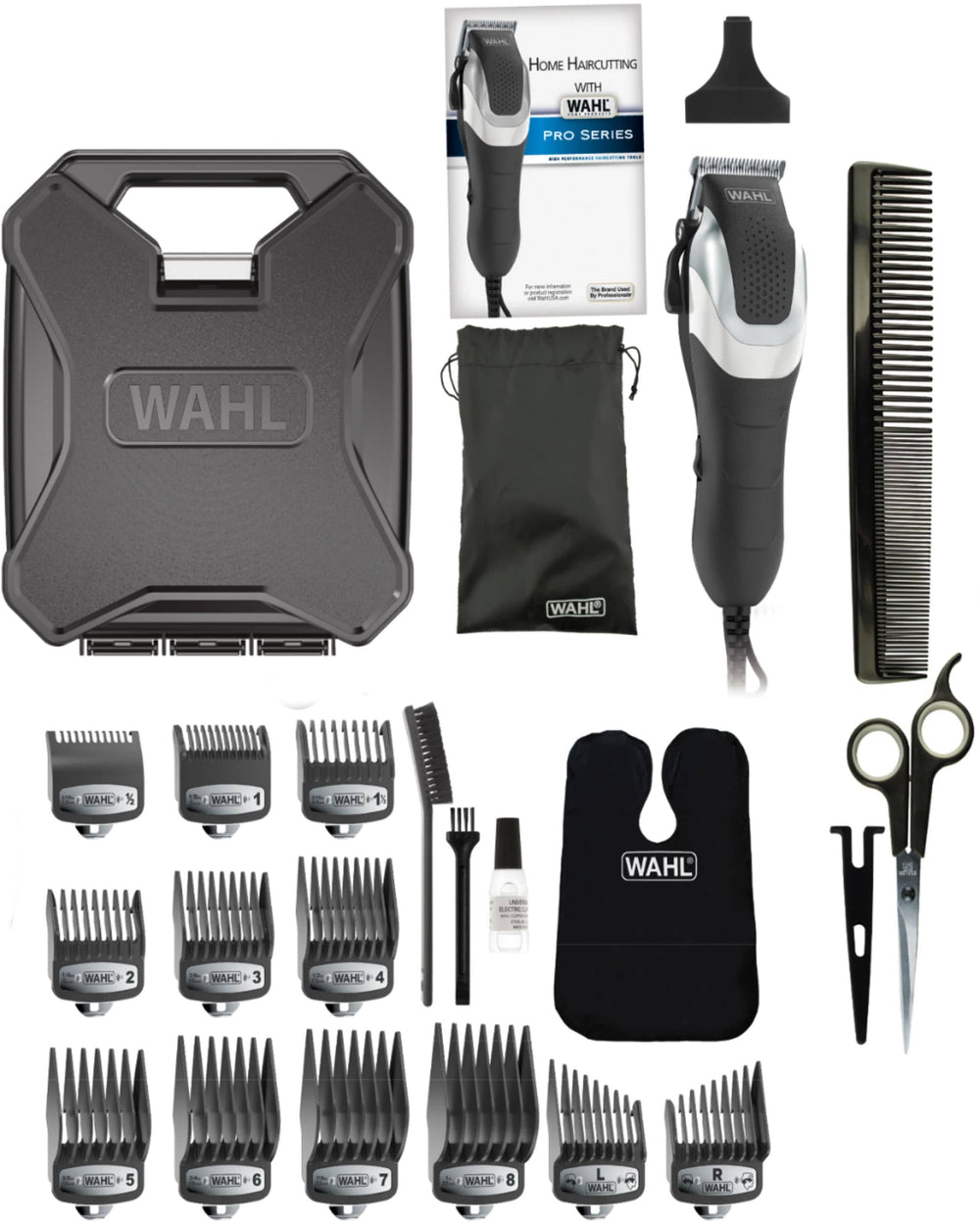 Wahl - Pro Series High Performance Ultra Power Heavy Duty Corded Haircutting Kit for No-Snag Hair Cuts - 79775 - Black_1
