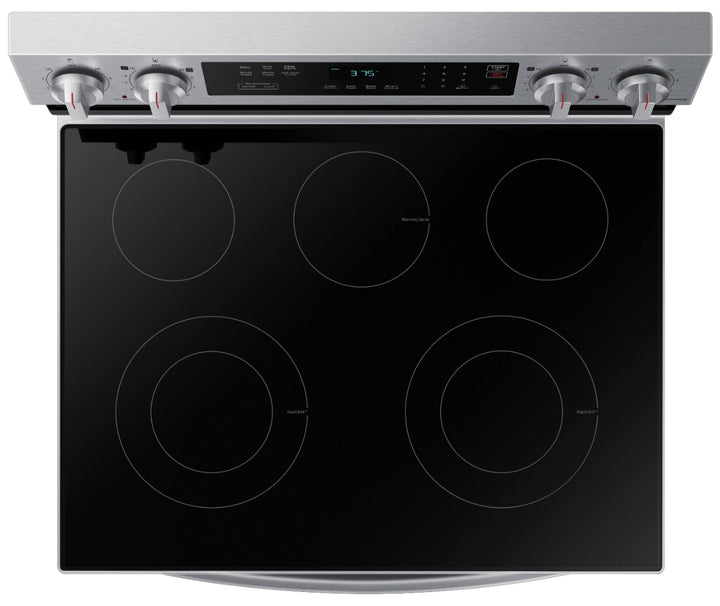 Samsung - 6.3 cu. ft. Freestanding Electric Range with Rapid Boil™, WiFi & Self Clean - Stainless steel_6