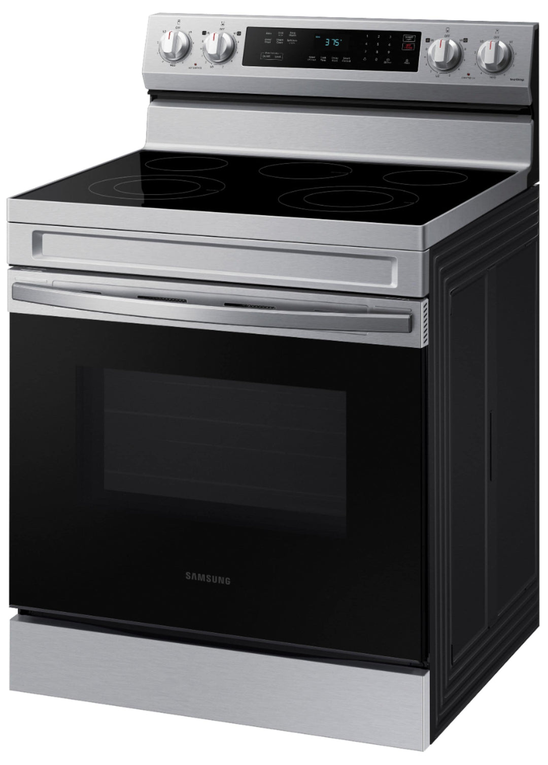 Samsung - 6.3 cu. ft. Freestanding Electric Range with Rapid Boil™, WiFi & Self Clean - Stainless steel_5