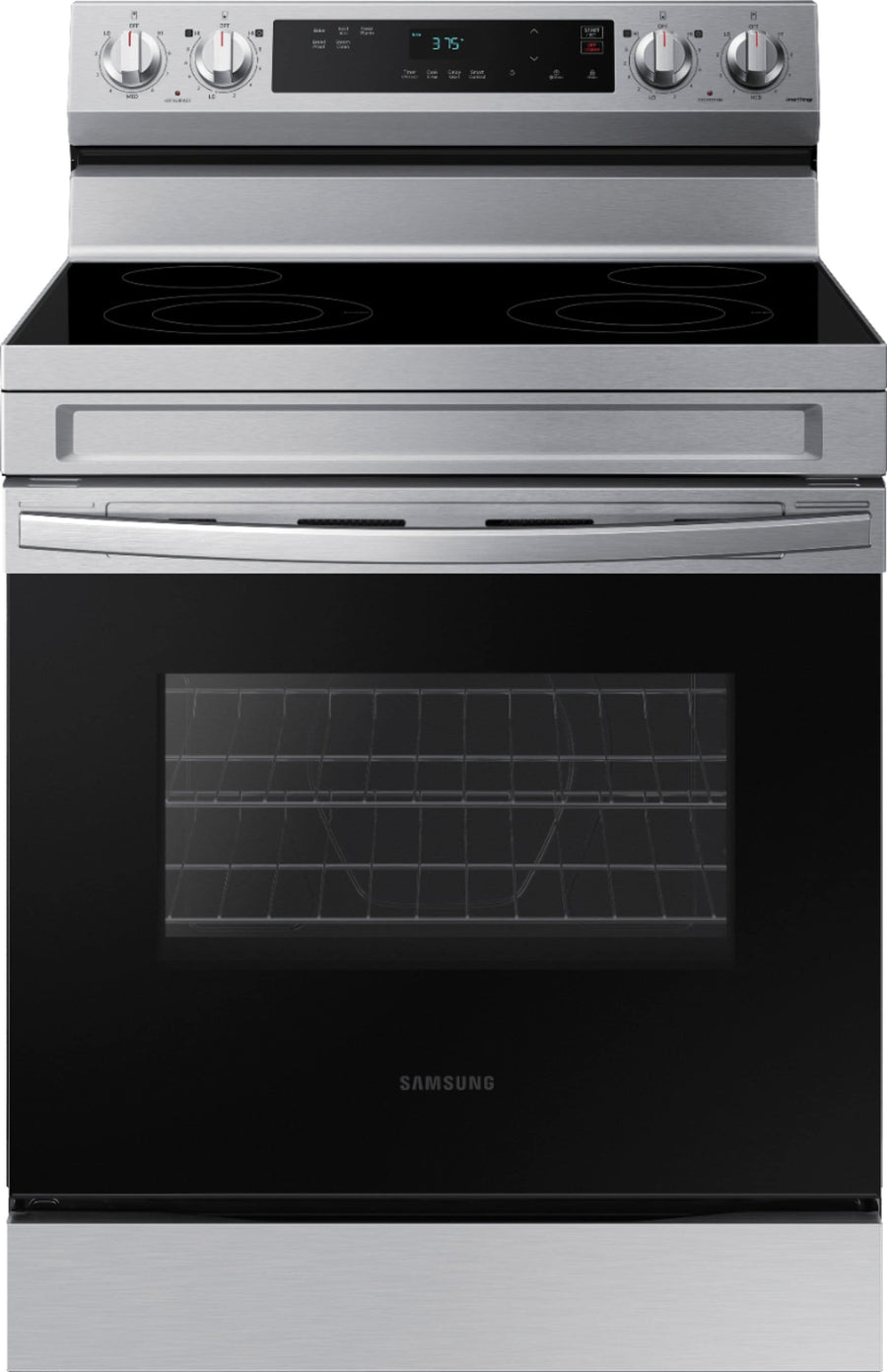 Samsung - 6.3 cu. ft. Freestanding Electric Range with WiFi and Steam Clean - Stainless steel_0