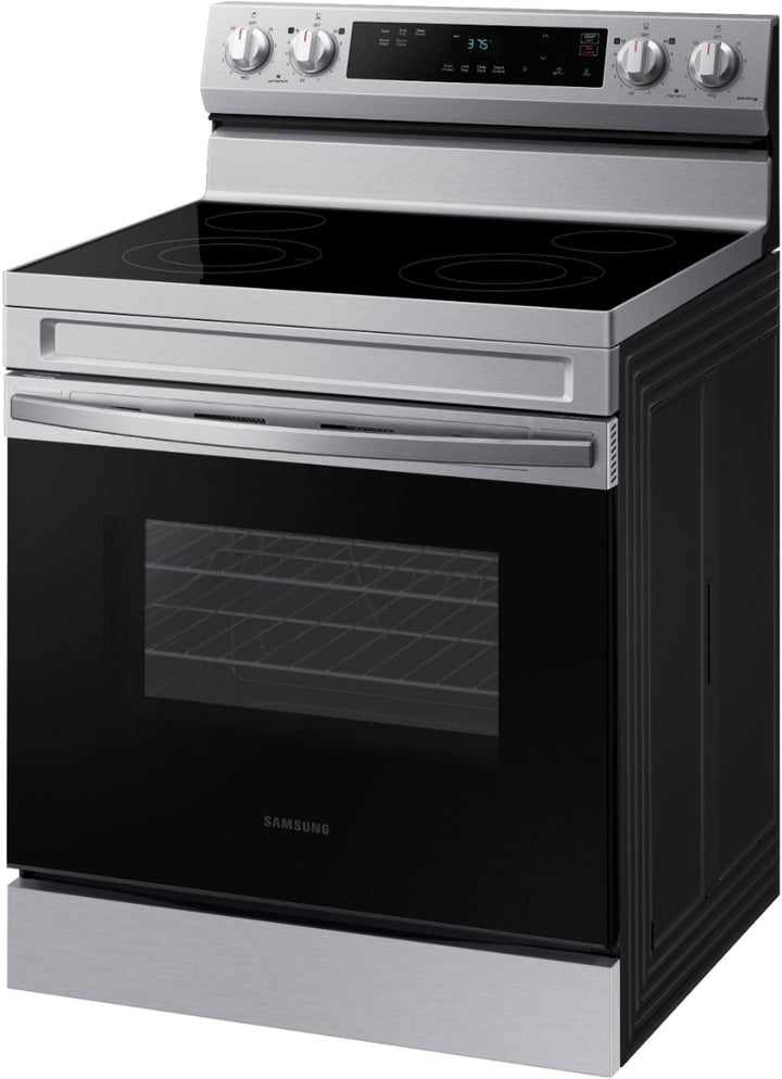 Samsung - 6.3 cu. ft. Freestanding Electric Range with WiFi and Steam Clean - Stainless steel_4