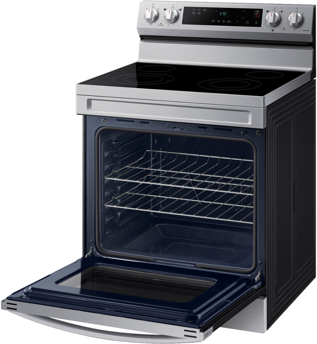 Samsung - 6.3 cu. ft. Freestanding Electric Range with WiFi and Steam Clean - Stainless steel_3