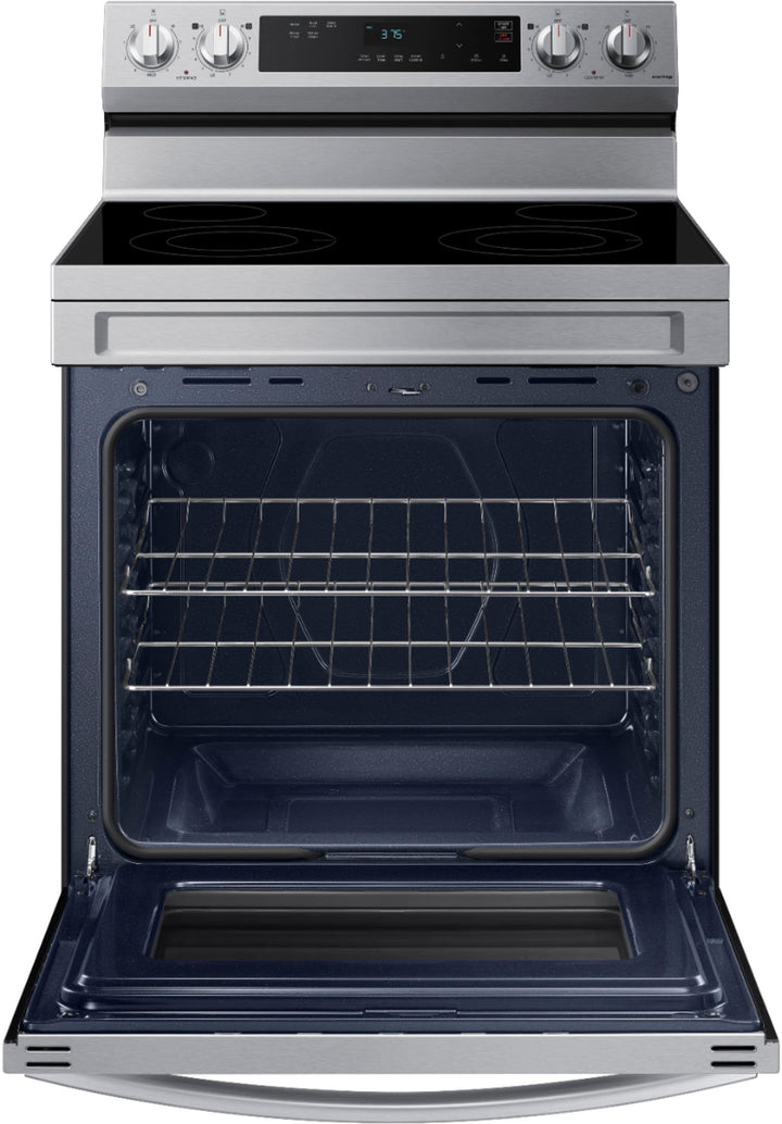 Samsung - 6.3 cu. ft. Freestanding Electric Range with WiFi and Steam Clean - Stainless steel_2