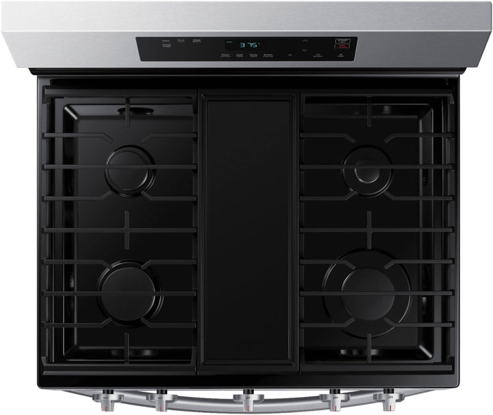 Samsung - 6.0 cu. ft. Freestanding Gas Range with WiFi and Integrated Griddle - Stainless steel_6