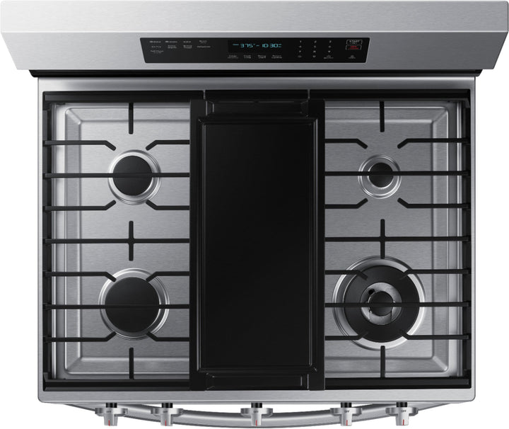 Samsung - 6.0 Cu. Ft. Freestanding Gas Convection+ Range with WiFi and No-Preheat Air Fry - Stainless steel_10