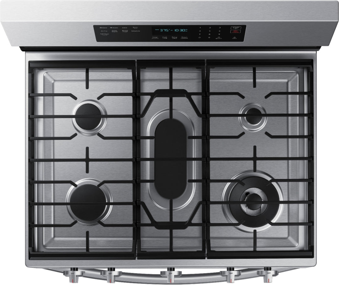 Samsung - 6.0 Cu. Ft. Freestanding Gas Convection+ Range with WiFi and No-Preheat Air Fry - Stainless steel_11
