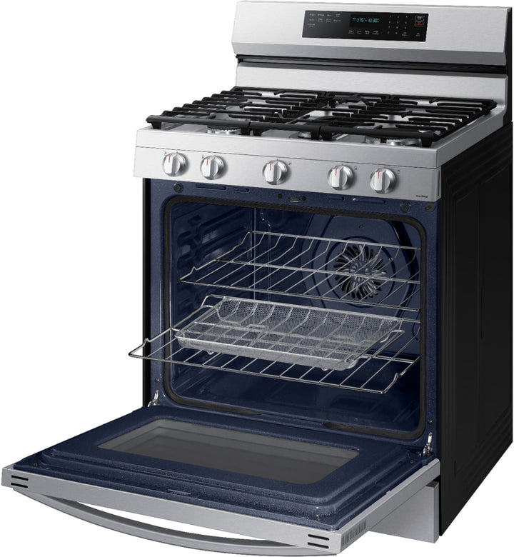 Samsung - 6.0 Cu. Ft. Freestanding Gas Convection+ Range with WiFi and No-Preheat Air Fry - Stainless steel_6