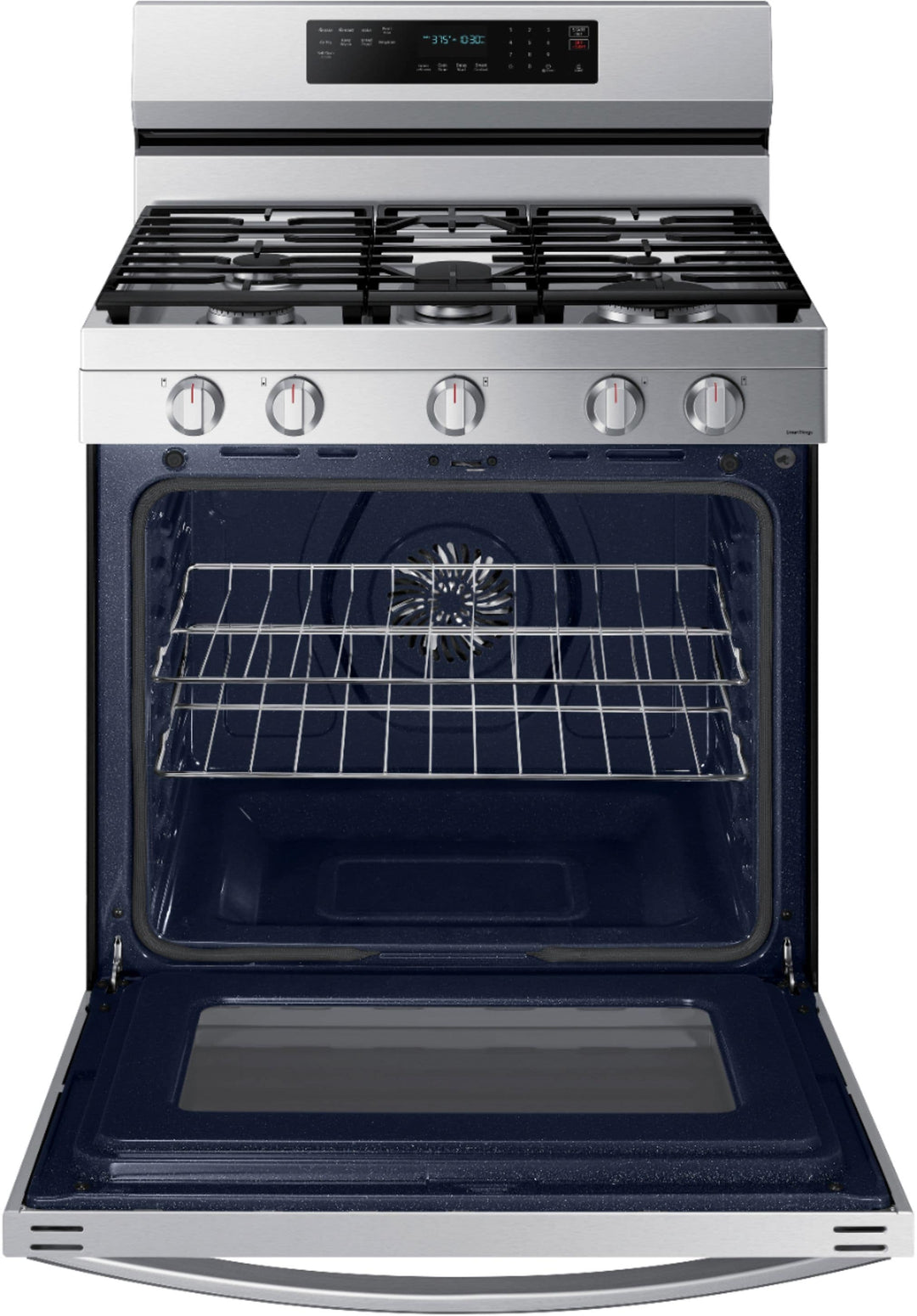 Samsung - 6.0 Cu. Ft. Freestanding Gas Convection+ Range with WiFi and No-Preheat Air Fry - Stainless steel_5