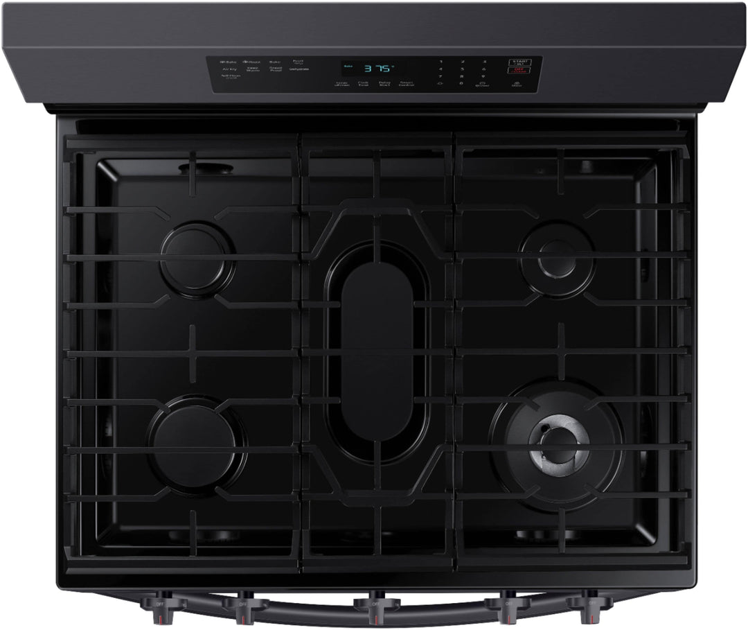 Samsung - 6.0 cu. ft. Freestanding Gas Range with WiFi, No-Preheat Air Fry & Convection - Black stainless steel_7