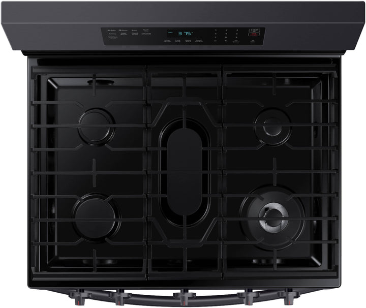 Samsung - 6.0 cu. ft. Freestanding Gas Range with WiFi, No-Preheat Air Fry & Convection - Black stainless steel_7