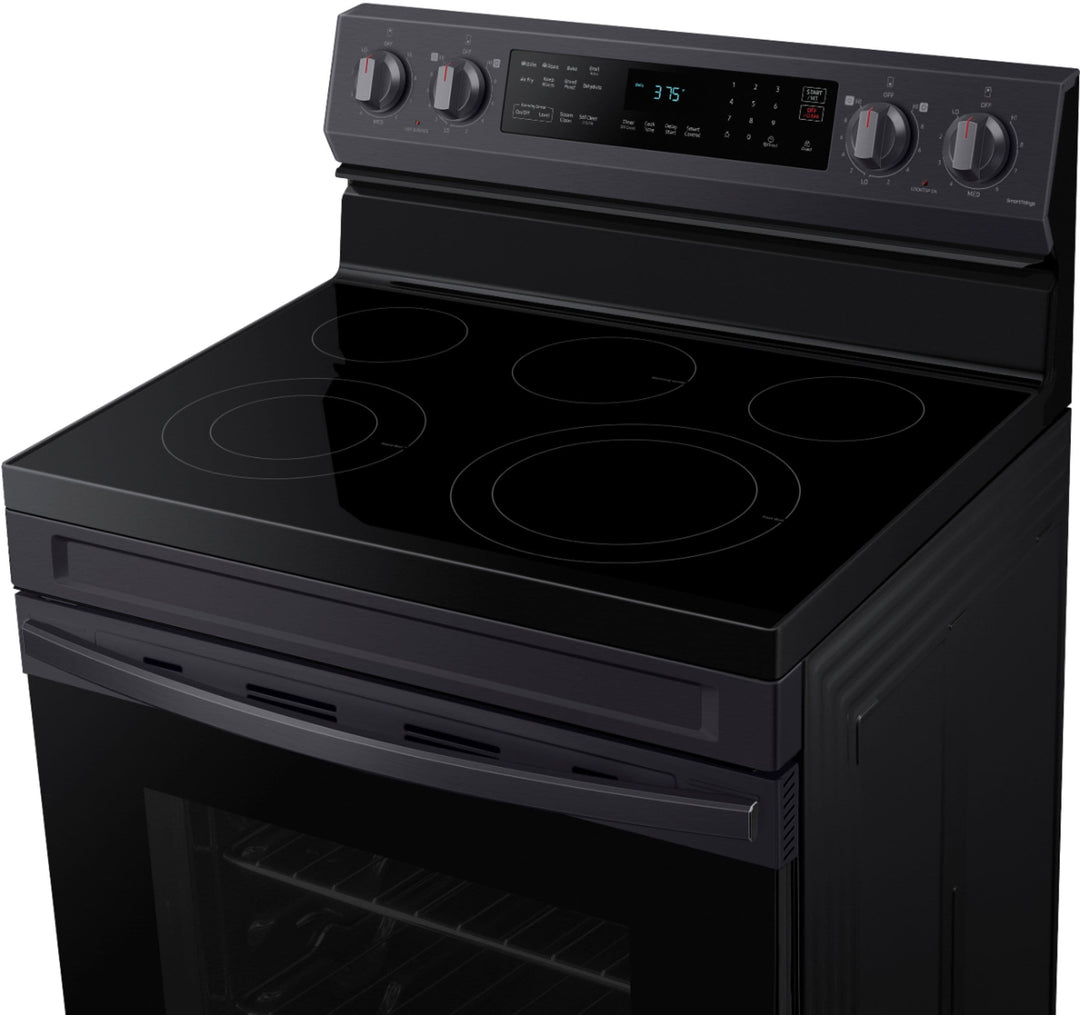 Samsung - 6.3 cu. ft. Freestanding Electric Range with WiFi, No-Preheat Air Fry & Convection - Black stainless steel_5