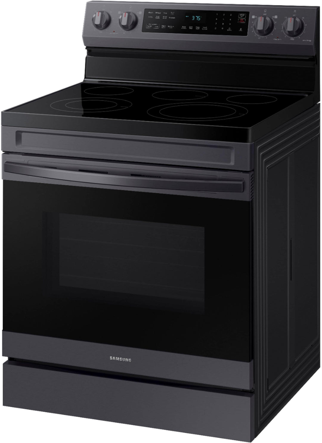 Samsung - 6.3 cu. ft. Freestanding Electric Range with WiFi, No-Preheat Air Fry & Convection - Black stainless steel_4