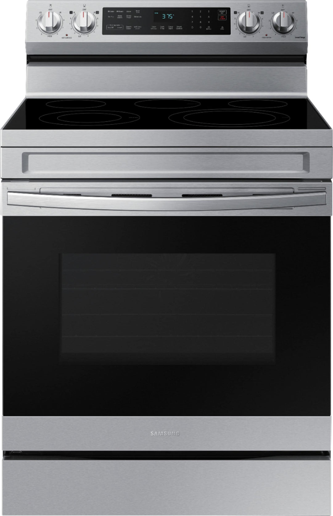 Samsung - 6.3 cu. ft. Freestanding Electric Range with WiFi, No-Preheat Air Fry & Convection - Stainless steel_0